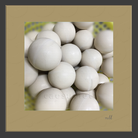 Viên bi cao su sàn rung 